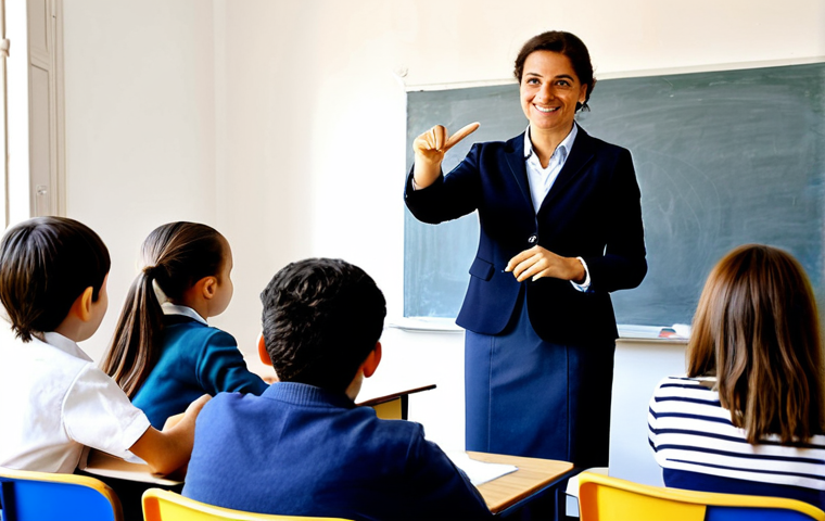 **

"A professional TESOL teacher, fully clothed in modest attire suitable for teaching, conducting a lively English lesson with Italian students in a bright, modern classroom in Rome. The scene showcases interaction and engagement. Safe for work, appropriate content, family-friendly, perfect anatomy, correct proportions, natural pose, well-formed hands, proper finger count, natural body proportions, professional photography, high quality."

**