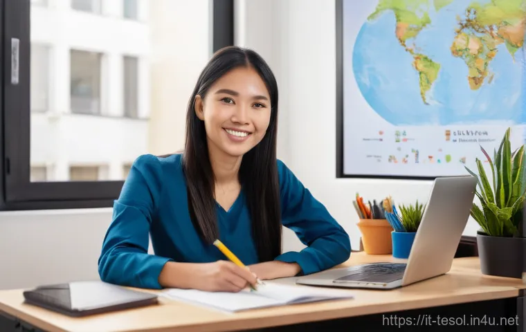 TESOL 자격증과 관련된 대회 참여 방법 - **Prompt 1: Empowering Classroom Experience**
    A vibrant and modern classroom scene where a diver...