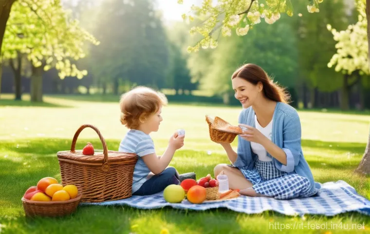 TESOL 자격증으로 가능한 비즈니스 아이디어 - **Prompt:** A heartwarming scene of a young family (mother, father, and a baby about 1 year old) hav...