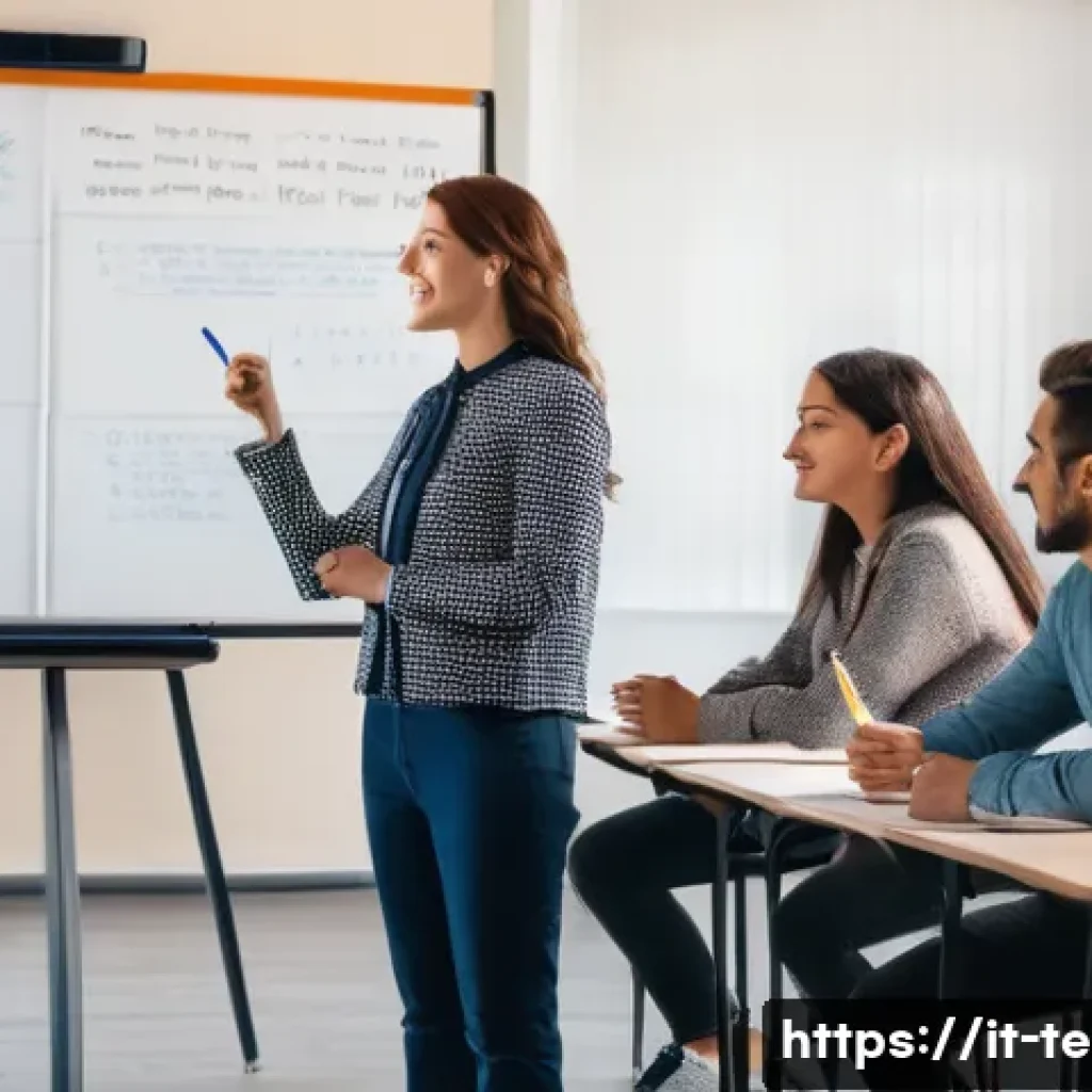 TESOL 강사로 일하기 좋은 국가 - A vibrant urban classroom scene in Lisbon, Portugal, featuring a TESOL teacher engaging a diverse gr...