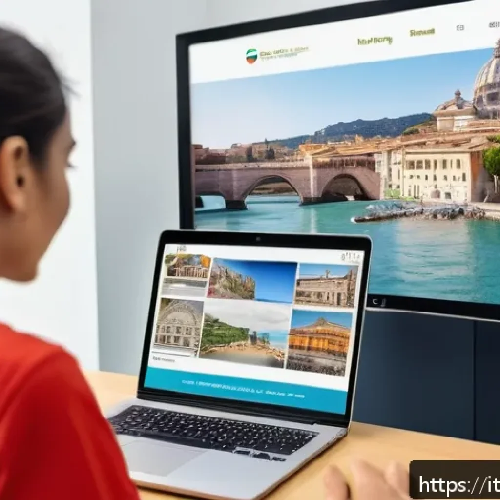 TESOL 자격증으로 가능한 비즈니스 모델 - A professional English teacher conducting a personalized online lesson for Italian tourism sector wo...